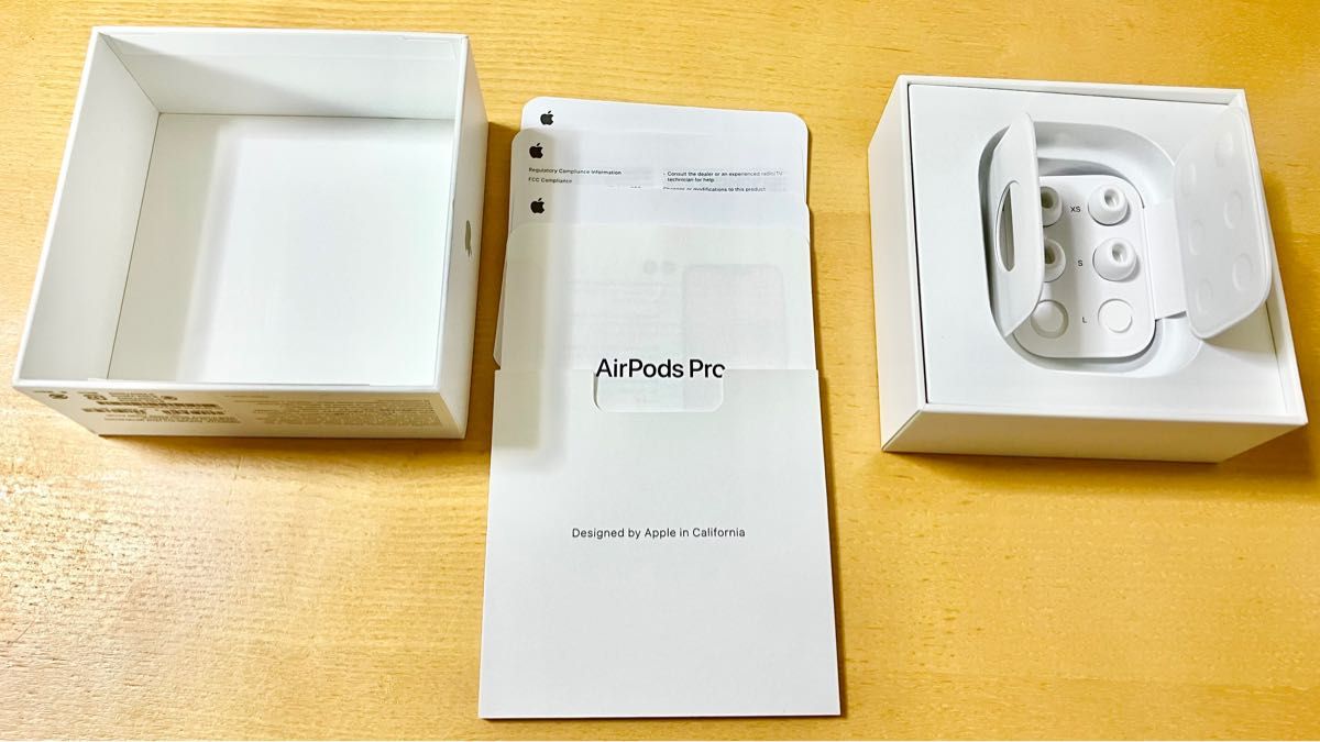 AirPods Pro エアポッズ 第2世代 Apple 空箱 説明書付き イヤーチップ