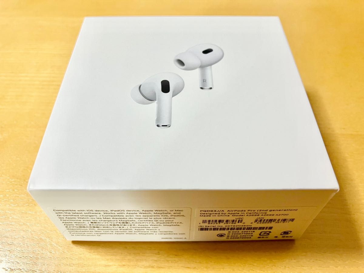 AirPods Pro エアポッズ 第2世代 Apple 空箱 説明書付き イヤーチップ