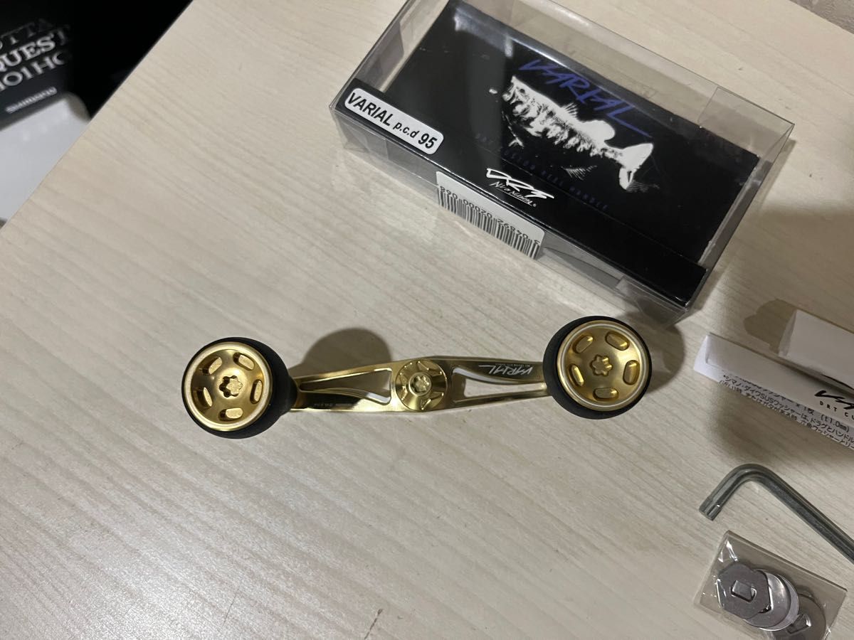 新品 DRT バリアル 100 ゴールド Mk-3rim バリアルハンドル100 VARIAL