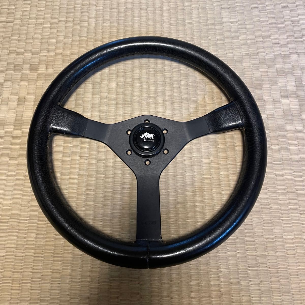 ジムニーJA11 MOMOステアリング 純正オプション + MOMOサイホーン