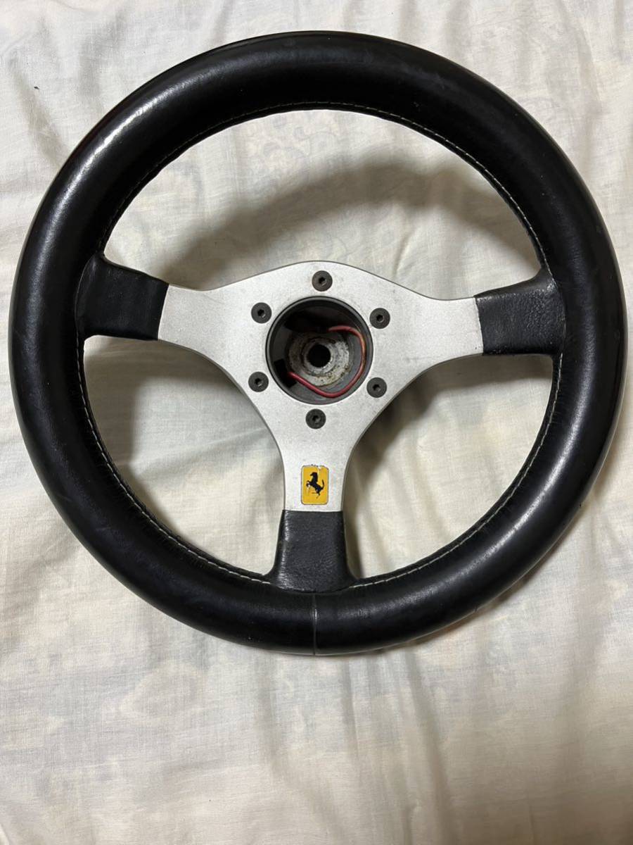 Yahoo!オークション - 当時物 小径 ステアリング ハンドル 30パイ レザ