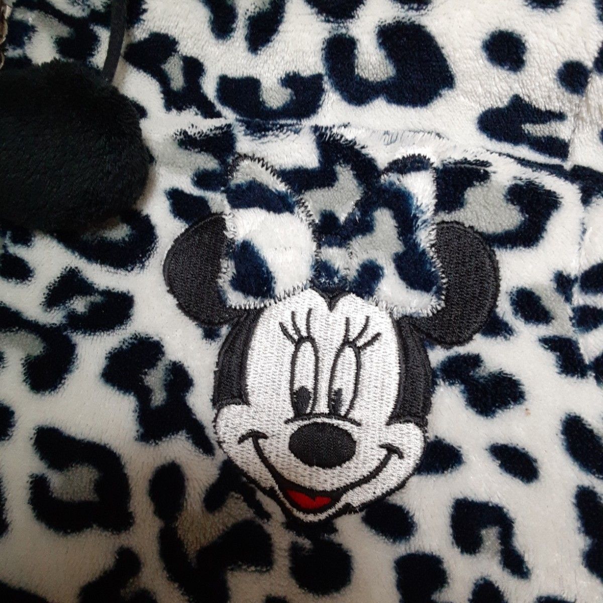 ディズニー ミッキー ミニー フリースパーカー 耳付き アニマル柄