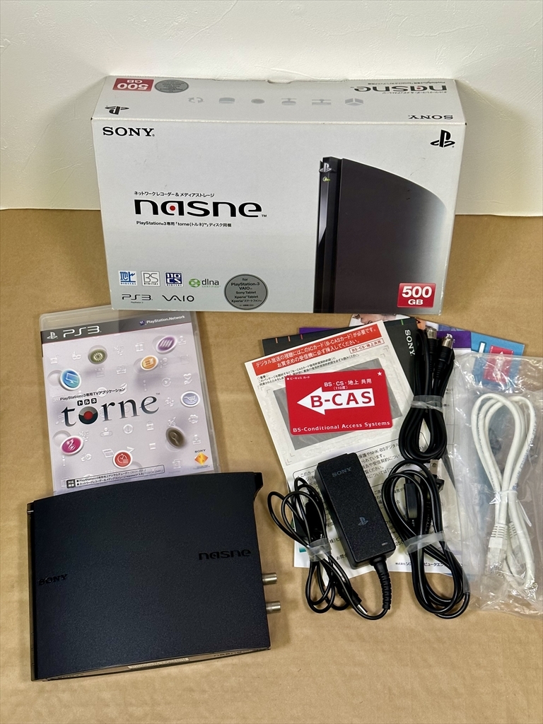 nasne 500GB CECH-ZNR1J PS3 通電 録画 LAN-S 初期化 確認済み sony
