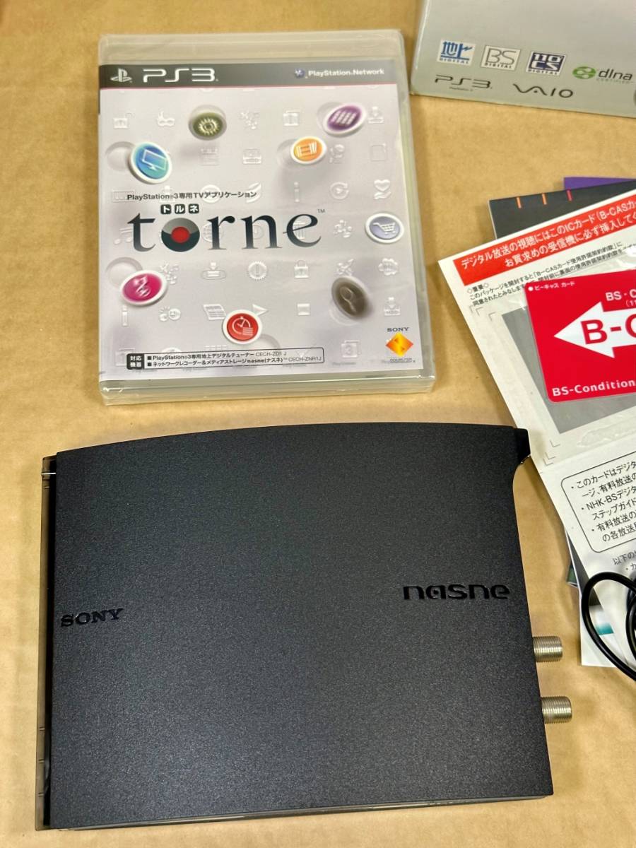 nasne 500GB CECH-ZNR1J PS3 通電 録画 LAN-S 初期化 確認済み sony