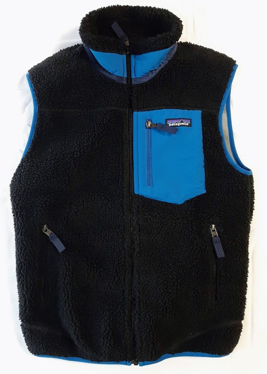 パタゴニア クラシックレトロXベスト XS フリースベスト 黒青｜Yahoo
