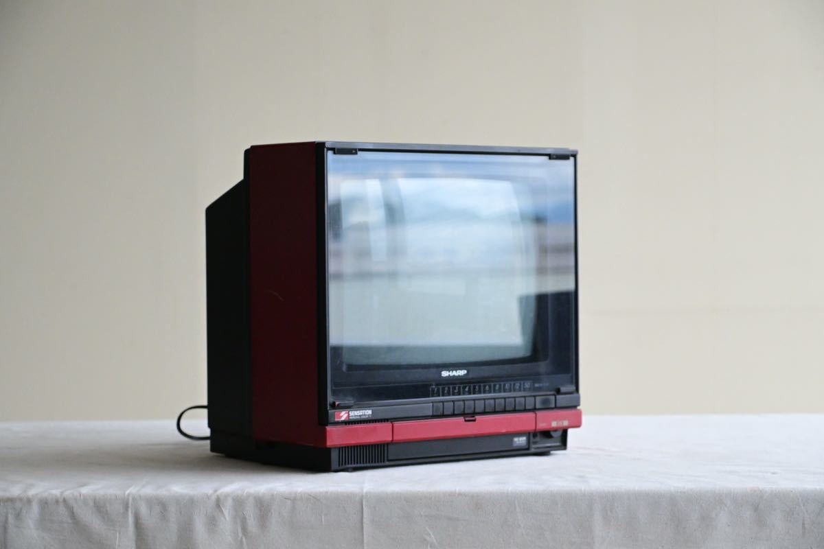 Yahoo!オークション - 【昭和レトロ】ブラウン管テレビ SHARP 14C B12R