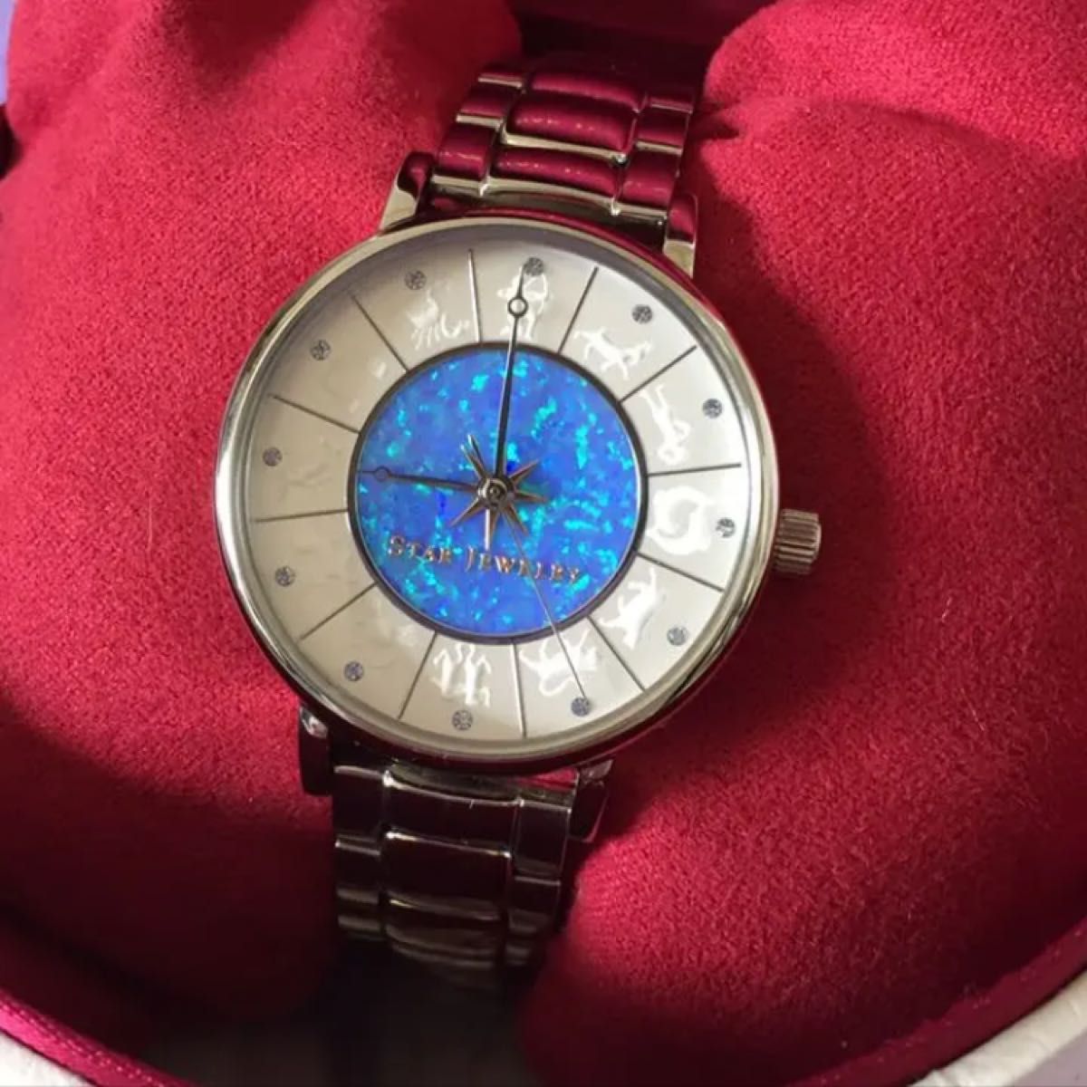 レア スタージュエリー 2019年クリスマス限定 スティール腕時計 星座