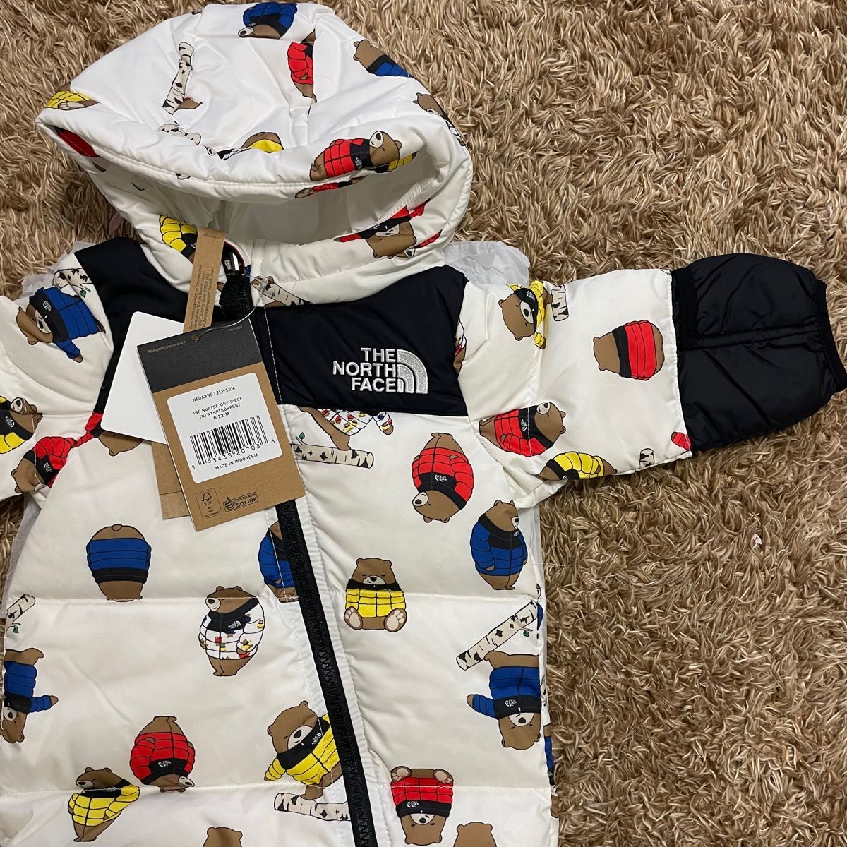 韓国限定ノースフェイス ベビージャンプスーツ ダウン防寒着 新品 即日