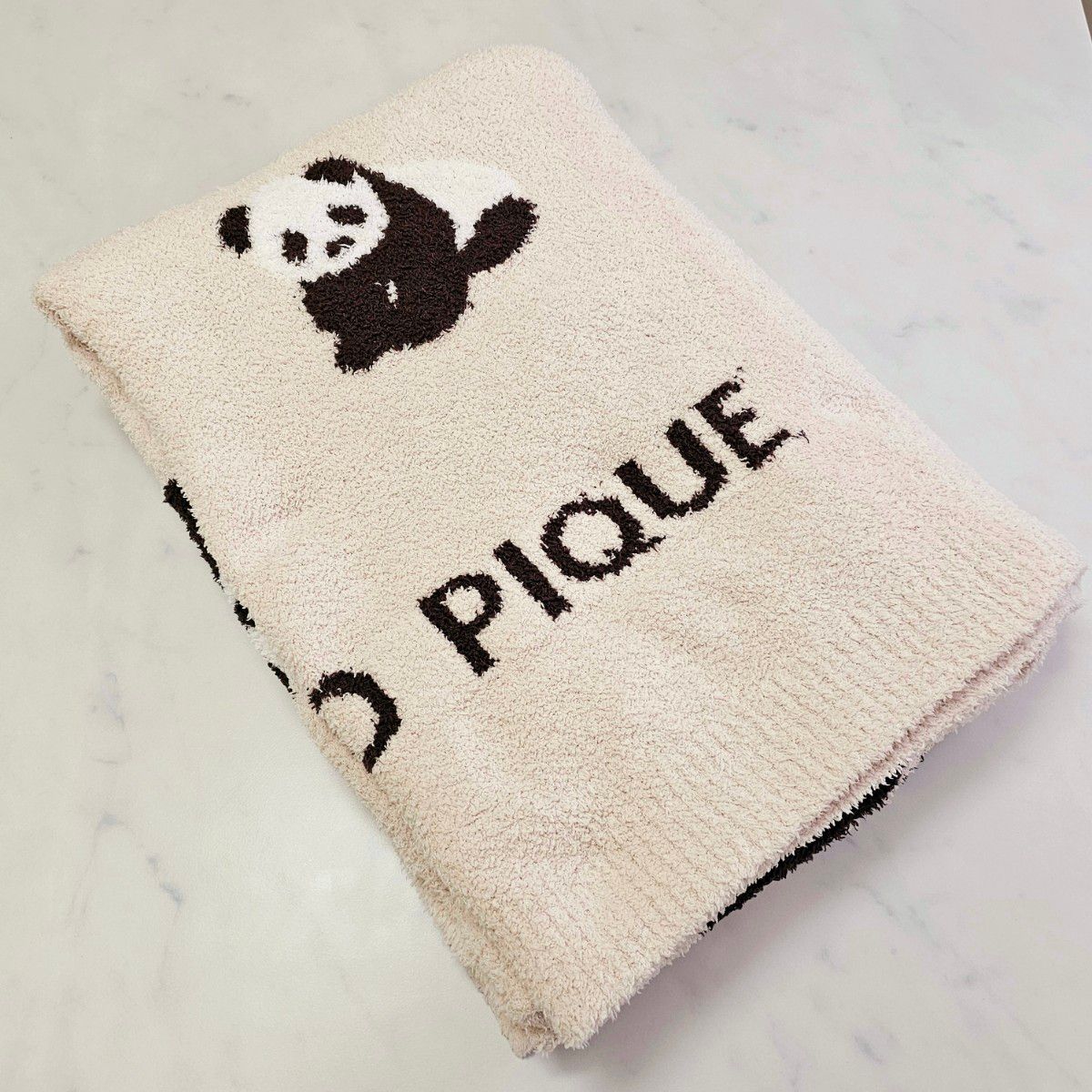 ジェラートピケ パウダー マルチカバー 毛布 ブランケット パンダ