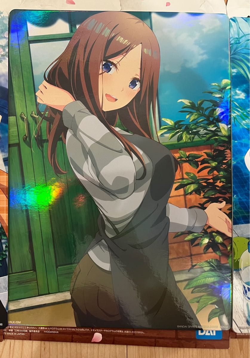 一番くじ 五等分の花嫁 イラストボード 中野三玖（ホログラムver