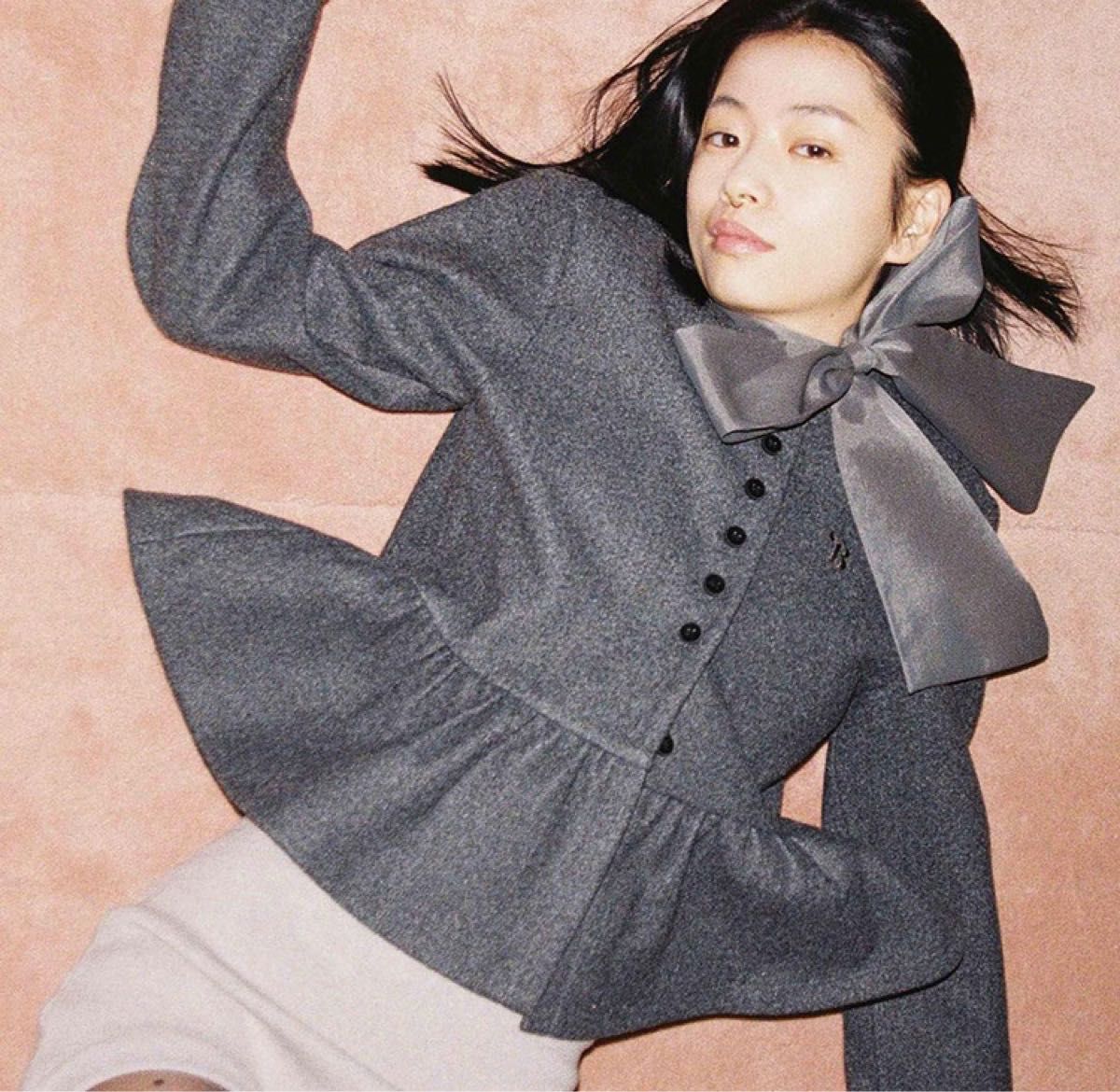 新品Bibiy ボアペプラムカーディガン PEPURAMU CARDIGAN｜Yahoo!フリマ