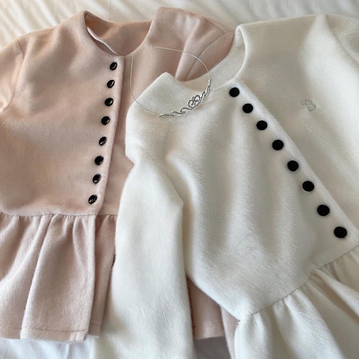 新品Bibiy ボアペプラムカーディガン PEPURAMU CARDIGAN｜Yahoo!フリマ