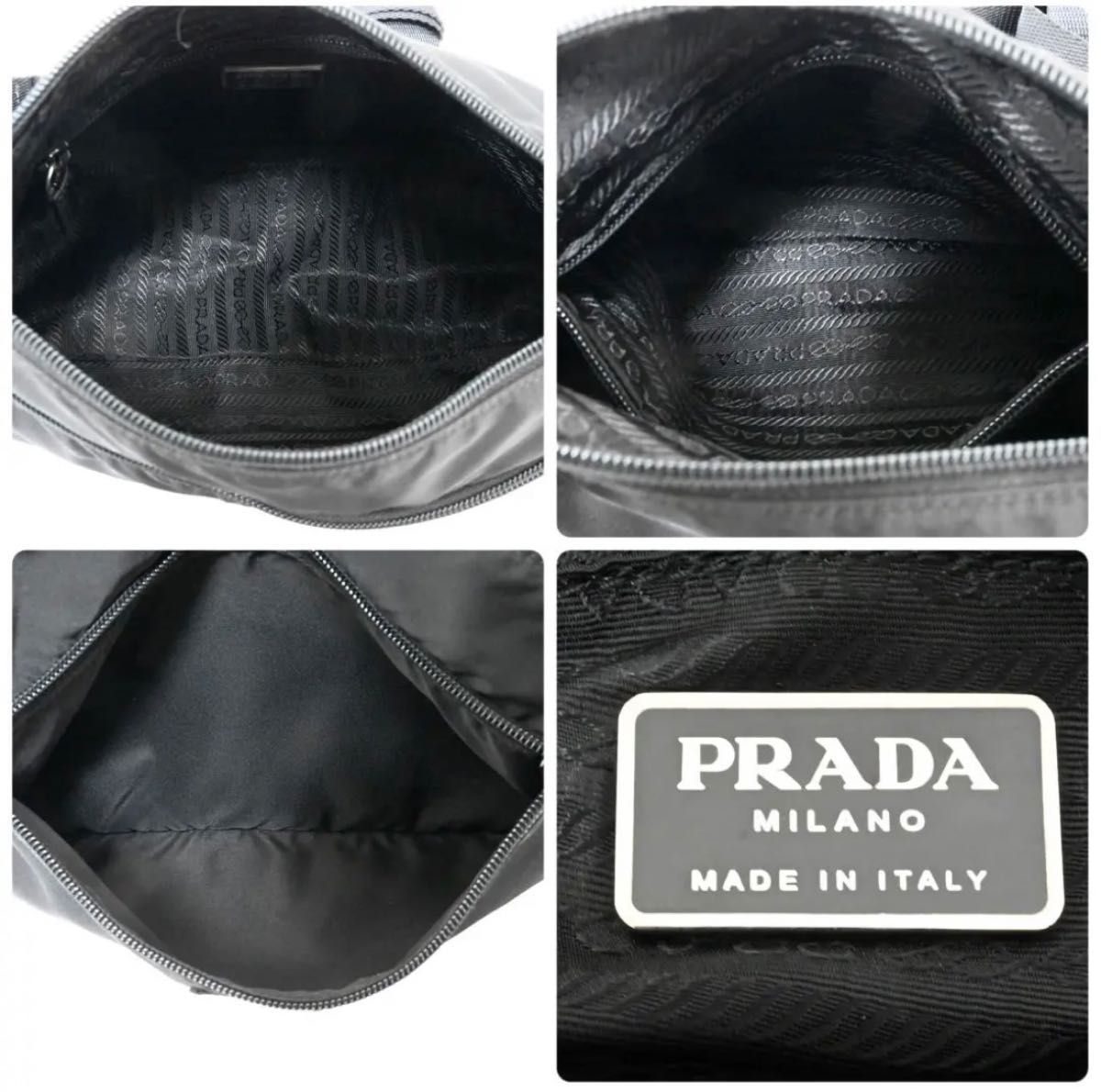 極美品 プラダ PRADA ショルダーバッグ カメラバッグ ナイロン レザー
