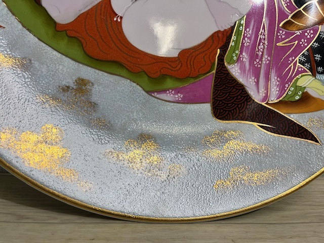 Yahoo!オークション - 桜山作 春画 枕絵 浮世絵 大皿 飾皿 直径約41.3c