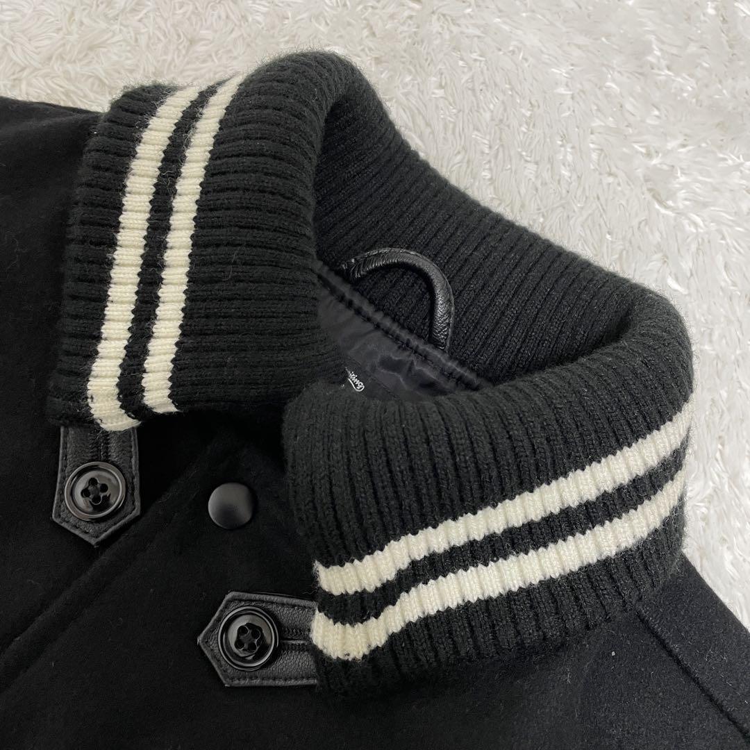 BEAMS ビームス スタジャン レザージャケット 切替 ドッキング 羊革