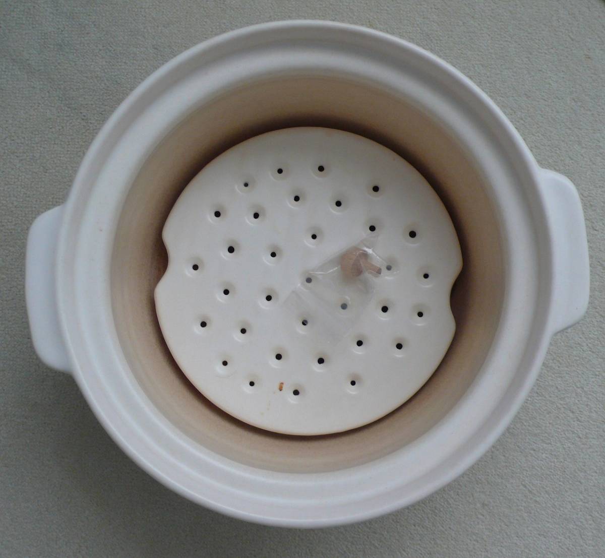 マスタークック 土鍋 6合深鍋 木栓（新品未使用）と蒸し板つき｜Yahoo