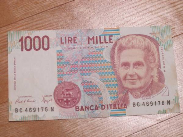Yahoo!オークション - 希少 イタリア 1000リラ 古紙幣 コレクション LI
