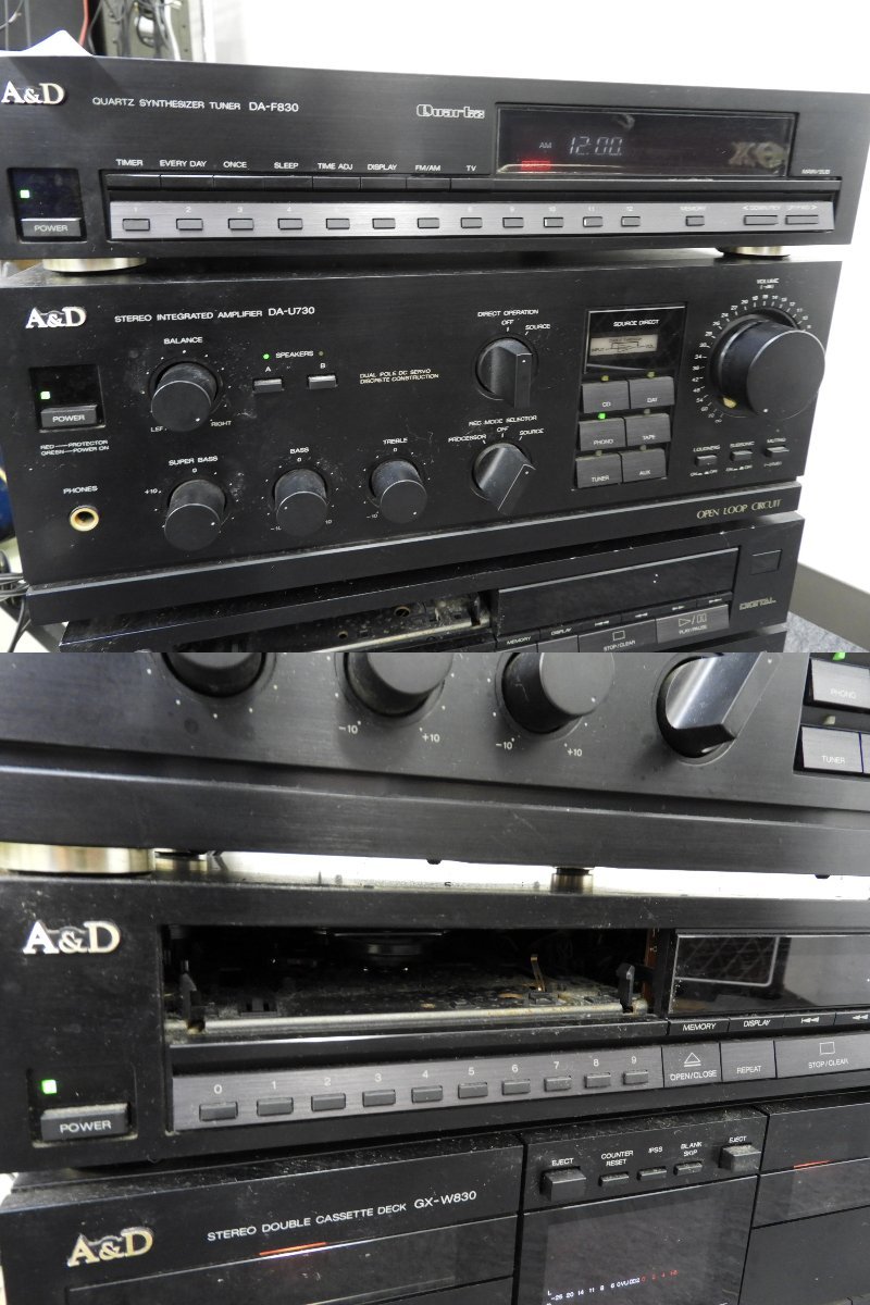 ☆ A&D DA-F830/DA-U730/DP-730/GX-W830/SS-730 システムコンポ☆現状