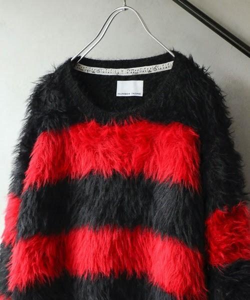 超トロふわ】ナンバーナイン ファー フェザーヤーン ニット セーター