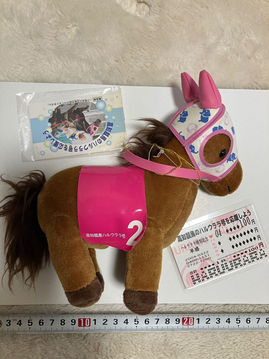 高知競馬 ハルウララ号 ぬいぐるみ ゼッケン2｜Yahoo!フリマ（旧PayPay