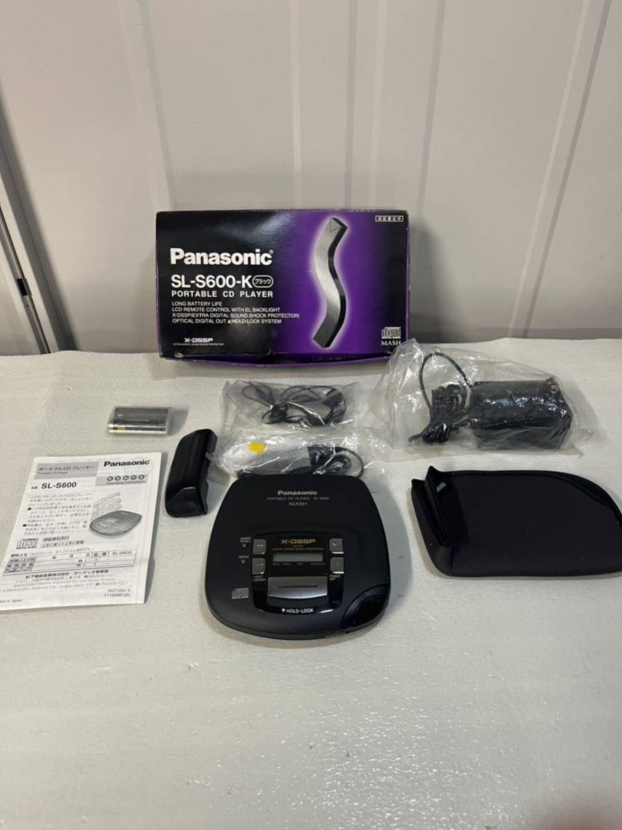 Panasonic パナソニックSL-S600-K ブラックポータブルCD プレーヤー