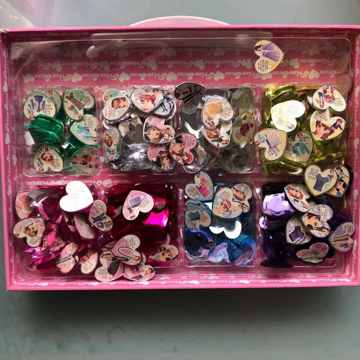 プリズムストーン ノーマルストーン ピンクプラケース トランク下部分