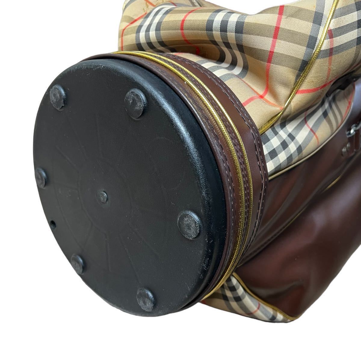 即決 burberrys 英国製 キャディバッグ バーバリー ゴルフキャディ