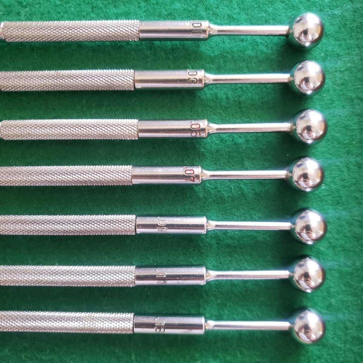 送料無料 パチンコ 釘調整用 ゲージ棒 7点セット 釘メンテナンス/釘師