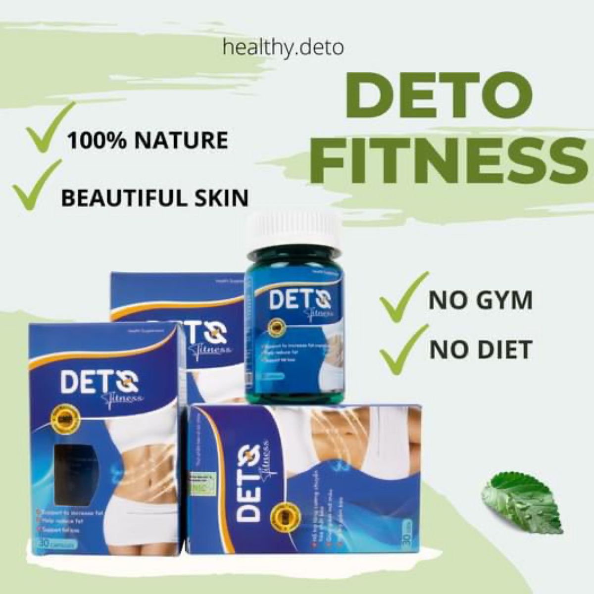 Deto Fitness Dets Dets fitness x1箱 +Melasma Cream+Slimming Lotion