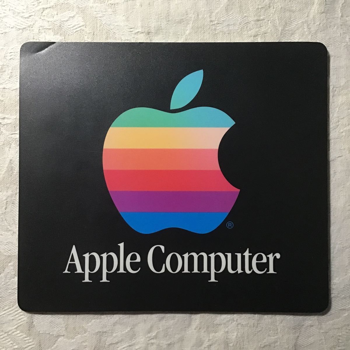 当時物 マウスパッド Apple アップル コンピューター レインボー ロゴ