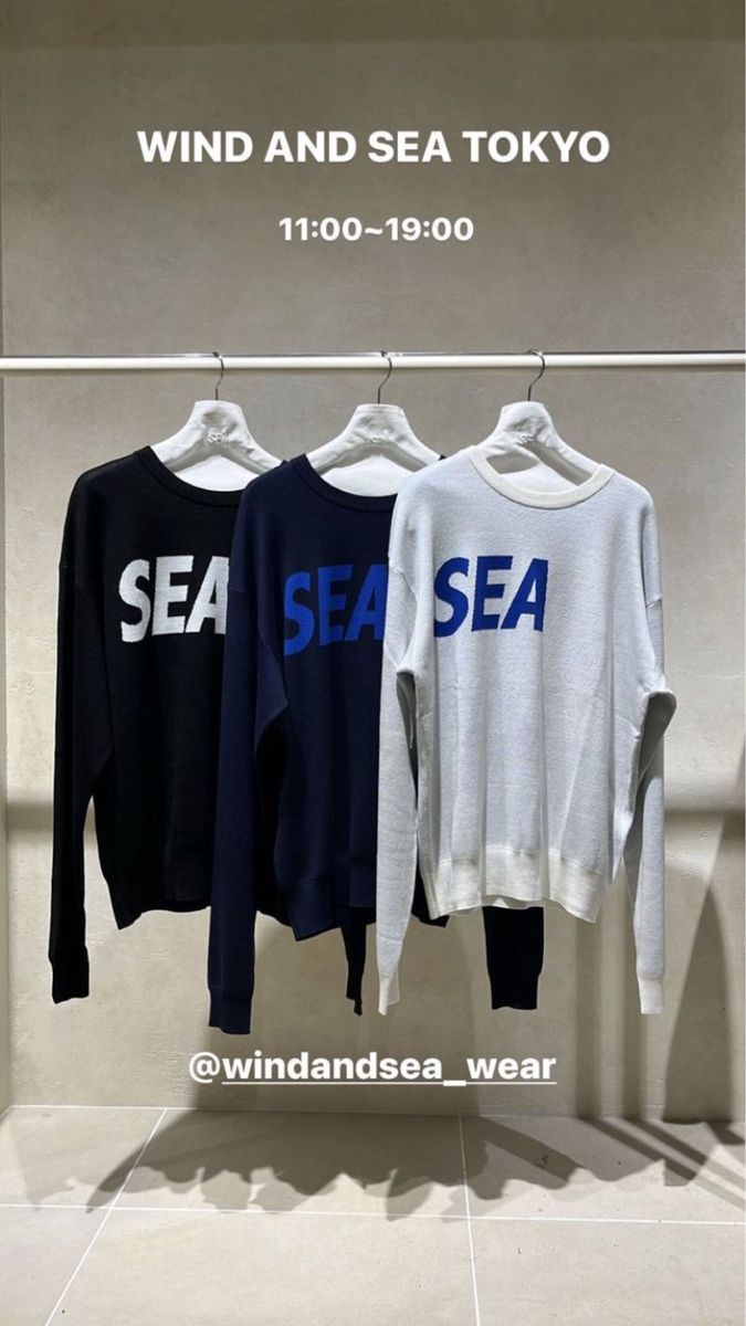 WIND AND SEA シルクブレンドニット ブラック Mサイズ｜Yahoo!フリマ