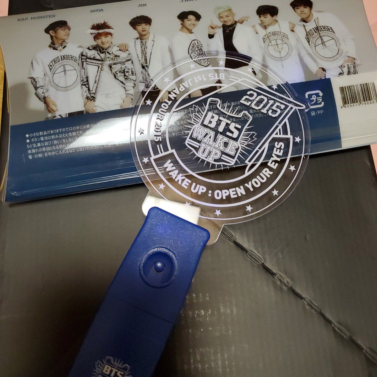 BTS レア 2015 電池・ケースつき ペンライト 1st ツアーWake Up Open