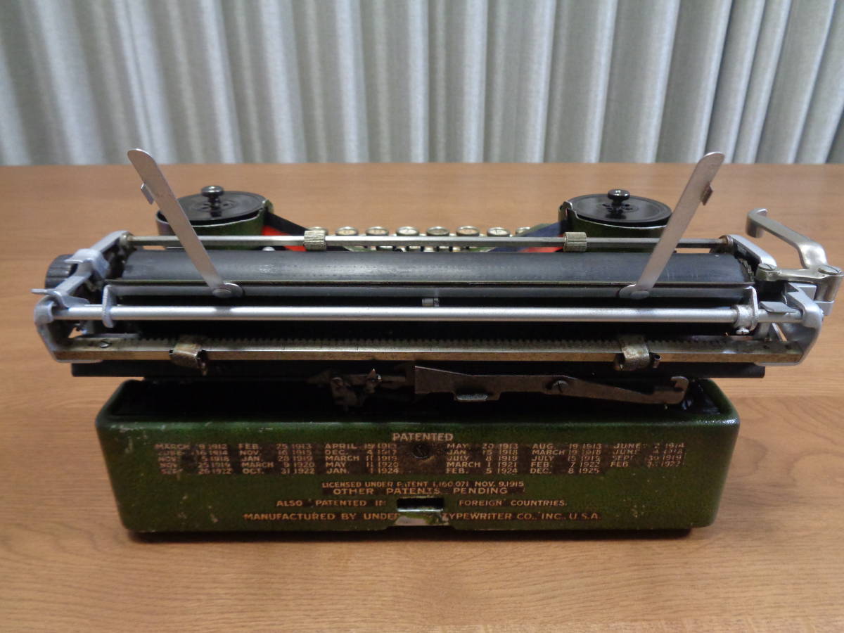 実働品 UNDERWOOD STANDARD PORTABLE FOUR BANK アンダーウッドタイプ