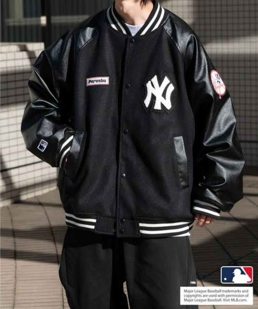 Perushu×MLB】オーバーサイズスタジャン ニューヨークヤンキース