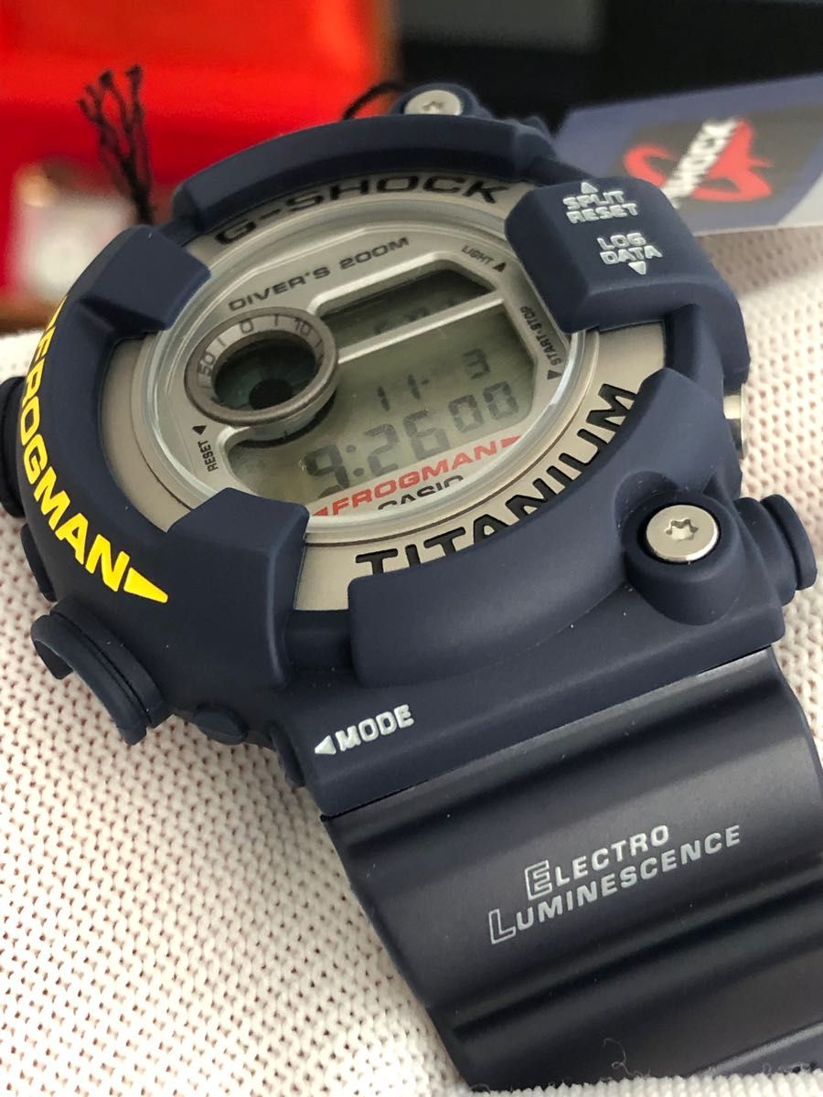 未使用品 CASIO G-SHOCK Gショック フロッグマン DW-8200NK-2JR 電池