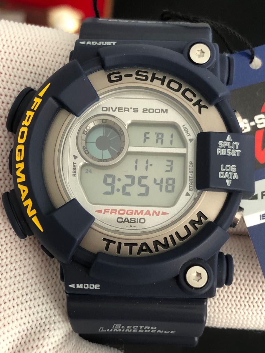 未使用品 CASIO G-SHOCK Gショック フロッグマン DW-8200NK-2JR 電池