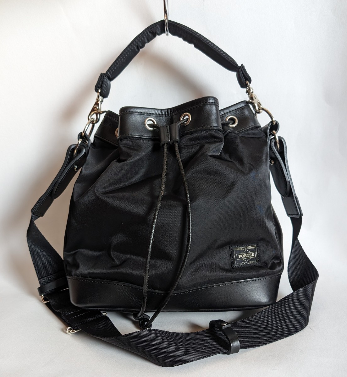 Yahoo!オークション - 美品 PORTER 巾着 ドローストリングバッグ バル