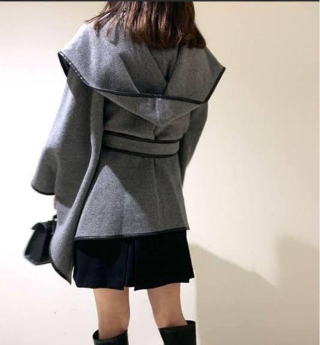 新品タグあり 【SNIDEL×新木優子×sweet】コート ポンチョ GRY グレー