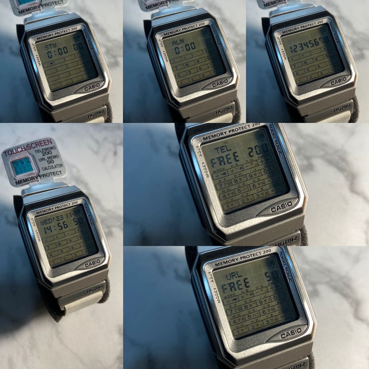 希少 超美品 CASIO DATABANK HOTBIZ VDB-3000 TOUCH SCREEN 新品電池