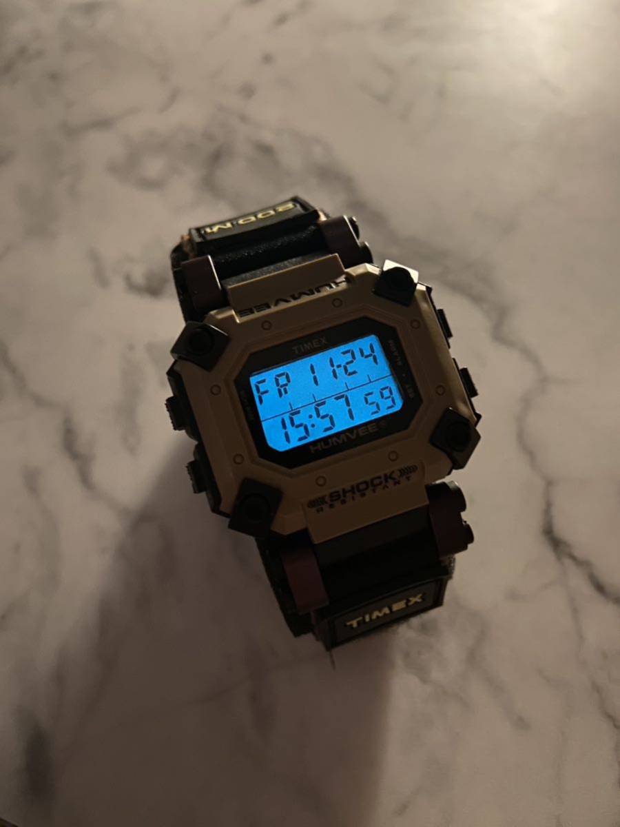 希少超美品 TIMEX HUMVEE INDIGLO 新品電池 タイメックス ハンヴィー