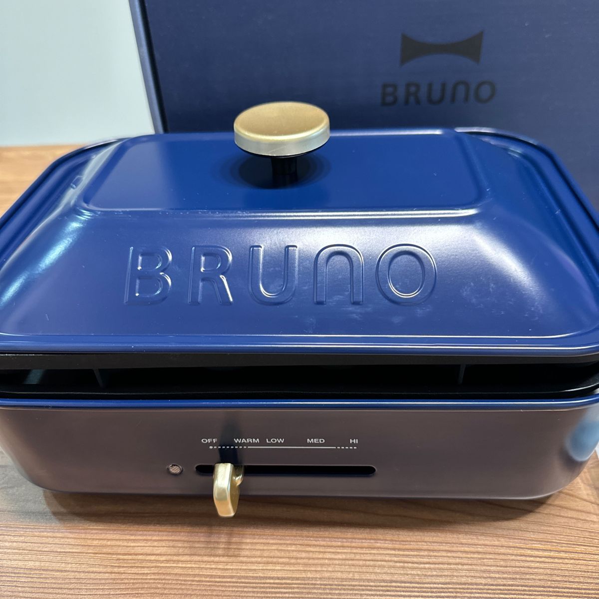BRUNO ブルーノ コンパクトホットプレート ネイビー BOE021 シリコーン