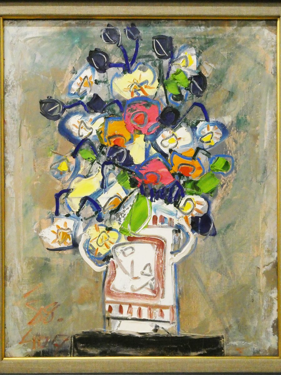 肉質油絵 タテ F15 美術専門誌 評価1080000円 田村たかえ 肉質油絵