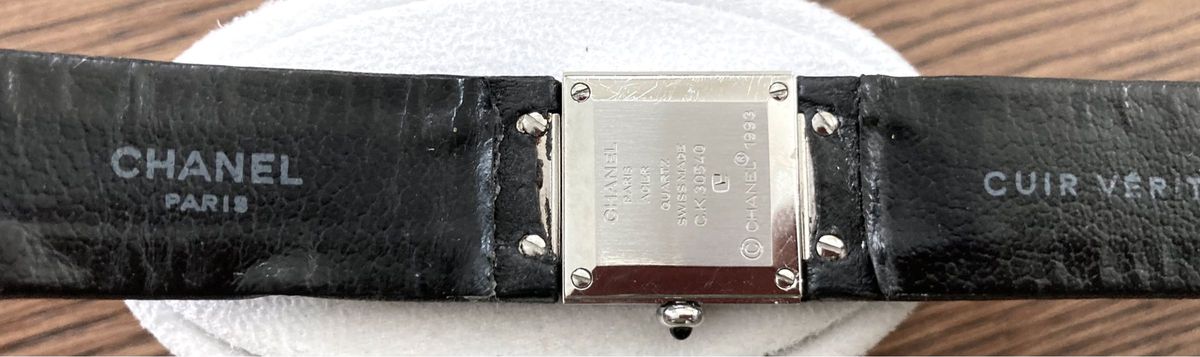 CHANEL シャネル マトラッセ クオーツ 時計 黒文字盤 レザーベルト