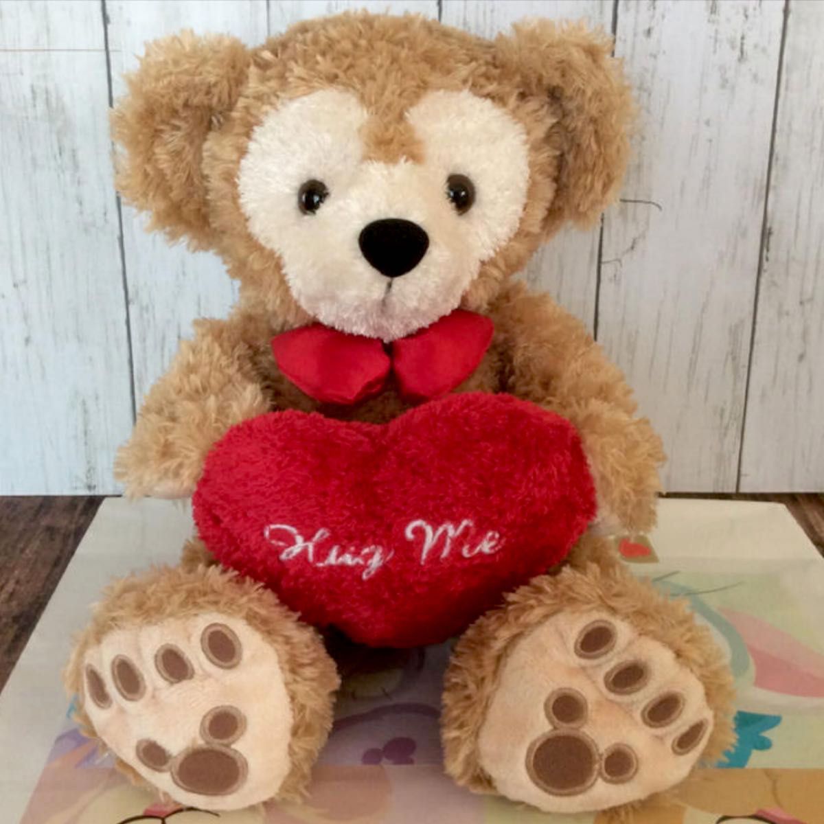 ダッフィー 白タグ 初期 ディズニーベア ハグミー ビーズ入り