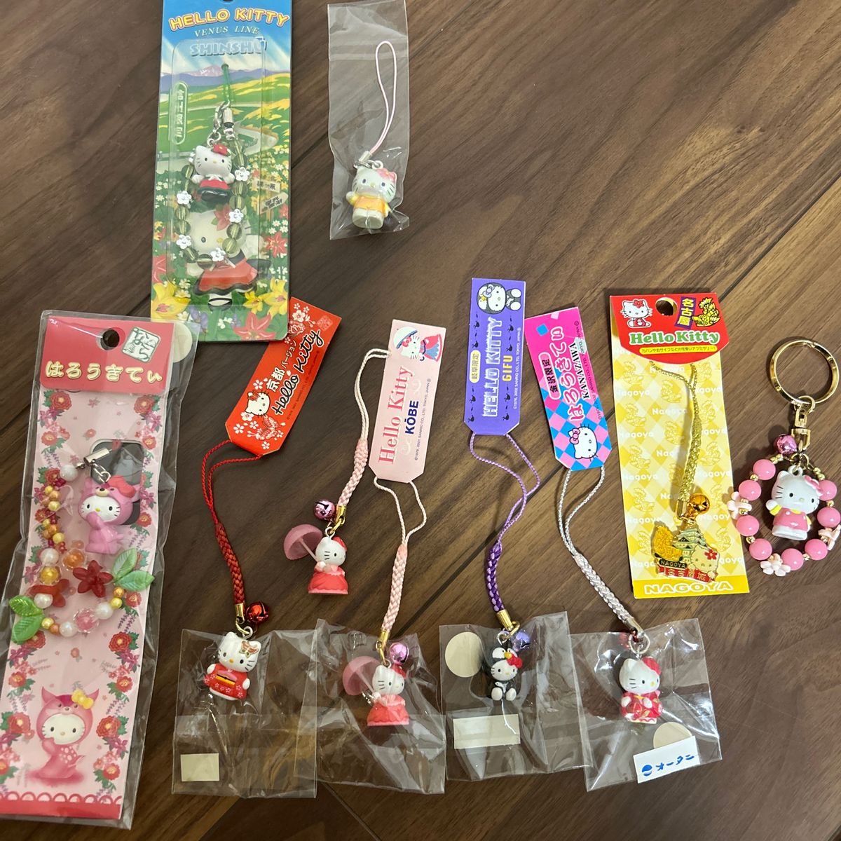 ご当地キティ】 ハローキティ 根付けチャーム ストラップ キーホルダー