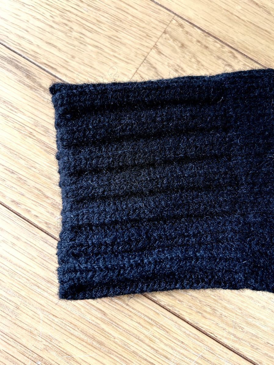 THREEFACE スリーフェイス スターニット S ブラック ウール ニット