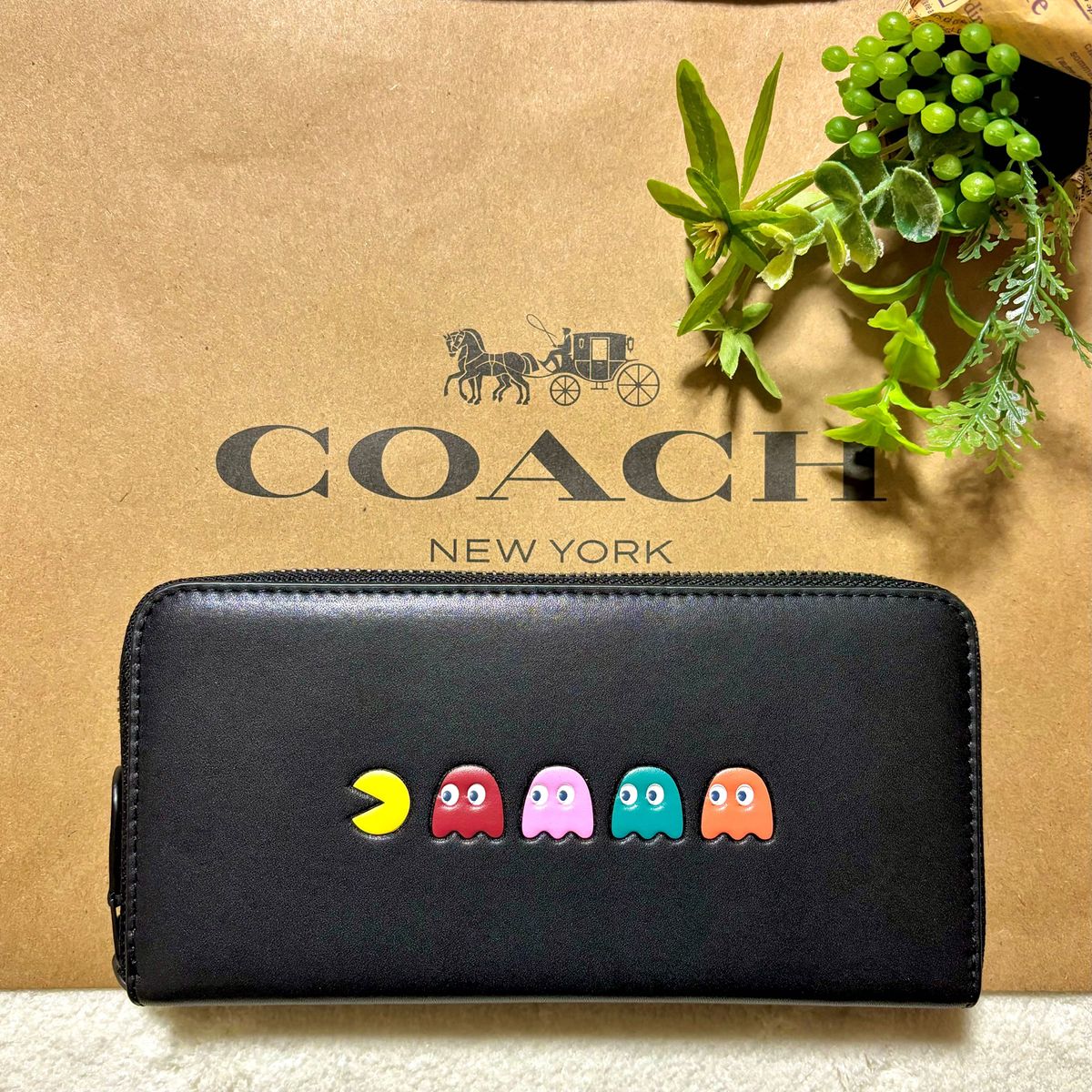 COACH コーチ パックマン コラボ ラウンドジップ 長財布 新品 未使用