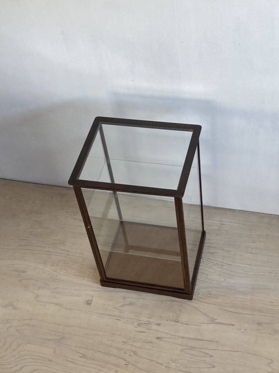 Yahoo!オークション - 古い木製 ガラスケース 3段 卓上 ショーケース