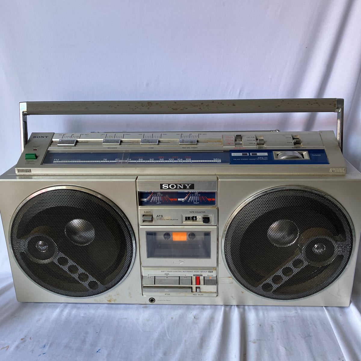 Yahoo!オークション - 【500円スタート】SONY CFS-77 ラジカセ ソニー