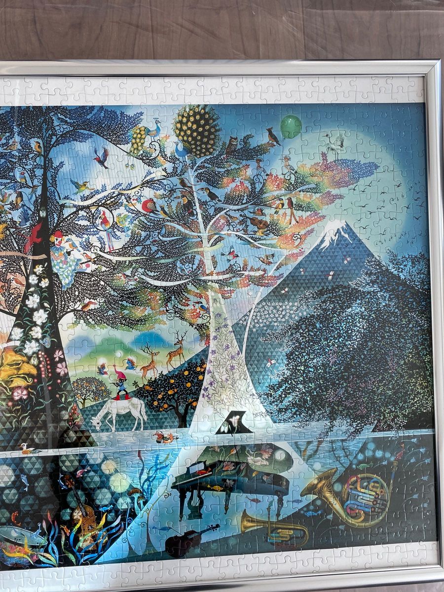 額縁付き】パズル 藤城清治 光と影のシンフォニー 生命讃歌 完成品 お